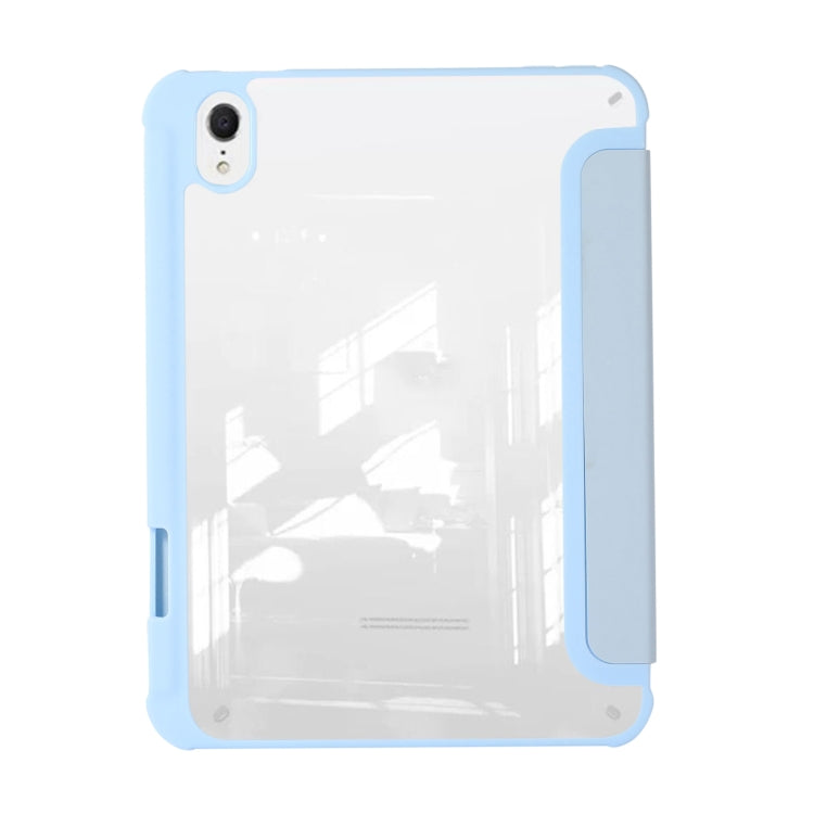 For iPad 2025 / 2022 Acrylic 3-folding Leather Tablet Case(Light Blue) - iPad 2025 / 2022 Cases by buy2fix | Online Shopping UK | buy2fix
