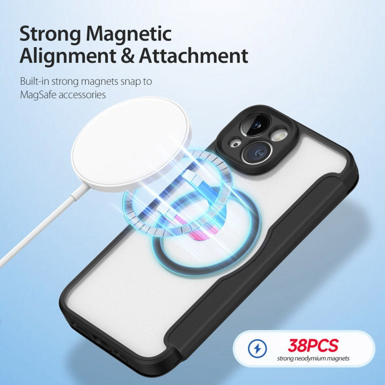 For iPhone 14 / iPhone 13 DUX DUCIS Skin X Pro Series Magsafe PC + TPU Phone Leather Case(Black) by DUX DUCIS