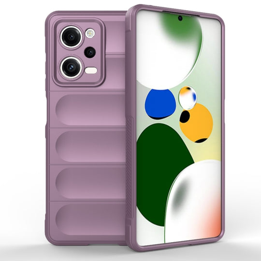 For Xiaomi Redmi Note 12 Pro 5G China / Note 12 Pro 5G Speed  Magic Shield TPU + Flannel Phone Case(Purple)