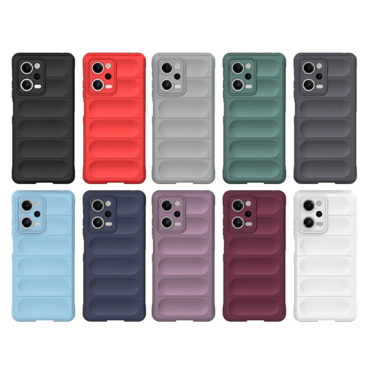 For Xiaomi Redmi Note 12 Pro 5G China / Note 12 Pro 5G Speed  Magic Shield TPU + Flannel Phone Case(Dark Blue) - Xiaomi Cases by buy2fix | Online Shopping UK | buy2fix