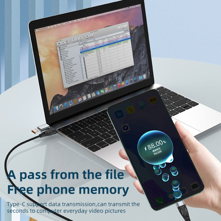 ADC-008 100W USB/Type-C to Type-C + 8 Pin + Micro USB Two to Three Fully Compatible Fast Charge Data Cable, Length:1.2m by buy2fix