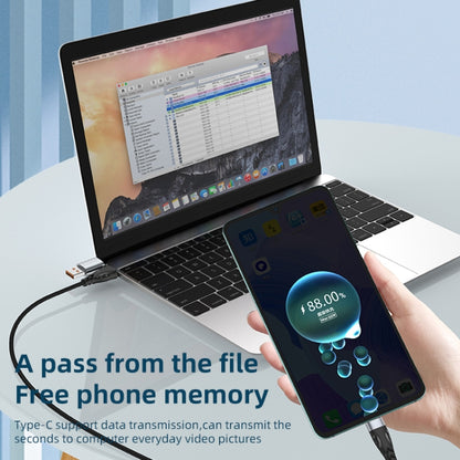 ADC-008 66W USB to USB-C/Type-C + 8 Pin + Micro USB 3 in 1 Fully Compatible Fast Charge Data Cable, Length:2m by buy2fix