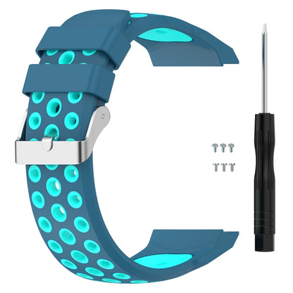 For Huawei Watch GT Cyber Two-color Silicone Watch Band (Blue) by buy2fix