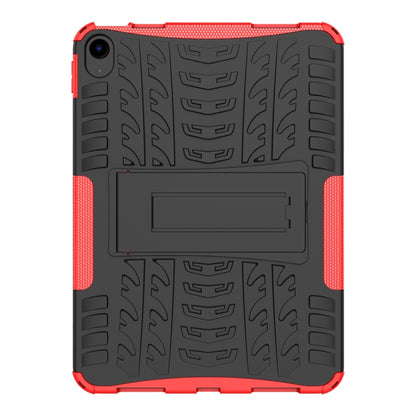 For iPad 2025 / 2022 Tire Texture TPU + PC Tablet Case with Holder(Red) - iPad 2025 / 2022 Cases by buy2fix | Online Shopping UK | buy2fix
