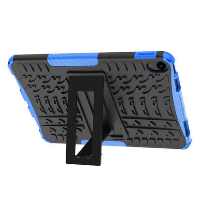 For iPad 2025 / 2022 Tire Texture TPU + PC Tablet Case with Holder(Blue) - iPad 2025 / 2022 Cases by buy2fix | Online Shopping UK | buy2fix