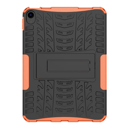 For iPad 2025 / 2022 Tire Texture TPU + PC Tablet Case with Holder(Orange) - iPad 2025 / 2022 Cases by buy2fix | Online Shopping UK | buy2fix