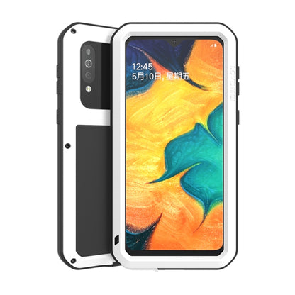 For Galaxy A40s LOVE MEI Metal Shockproof Waterproof Dustproof Protective Case(White) by LOVE MEI