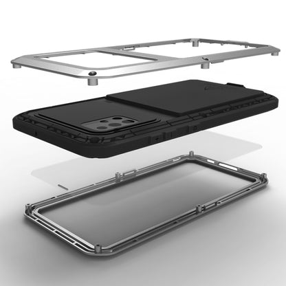 For Galaxy A51 LOVE MEI Metal Shockproof Waterproof Dustproof Protective Case(Silver) - Galaxy Phone Cases by LOVE MEI | Online Shopping UK | buy2fix