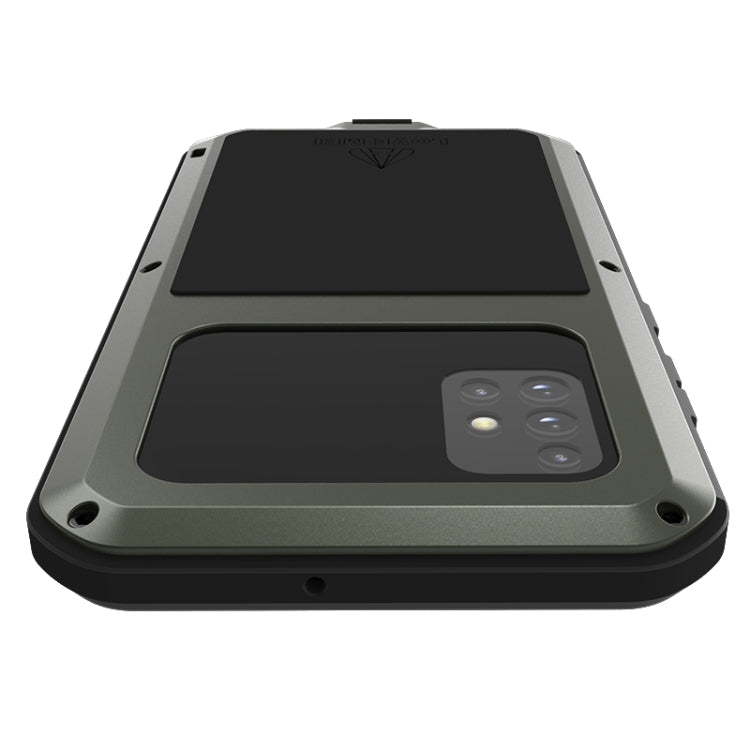 For Galaxy A51 LOVE MEI Metal Shockproof Waterproof Dustproof Protective Case(Army Green) - Galaxy Phone Cases by LOVE MEI | Online Shopping UK | buy2fix