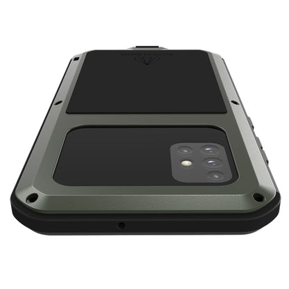 For Galaxy A51 LOVE MEI Metal Shockproof Waterproof Dustproof Protective Case(Army Green) - Galaxy Phone Cases by LOVE MEI | Online Shopping UK | buy2fix