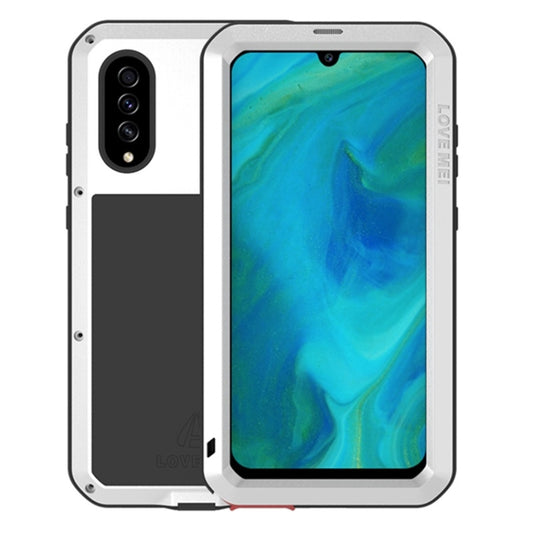 For Galaxy A70s LOVE MEI Metal Shockproof Waterproof Dustproof Protective Case(Silver) by LOVE MEI