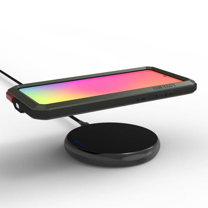 For Galaxy A71 LOVE MEI Metal Shockproof Waterproof Dustproof Protective Case(Army Green) by LOVE MEI