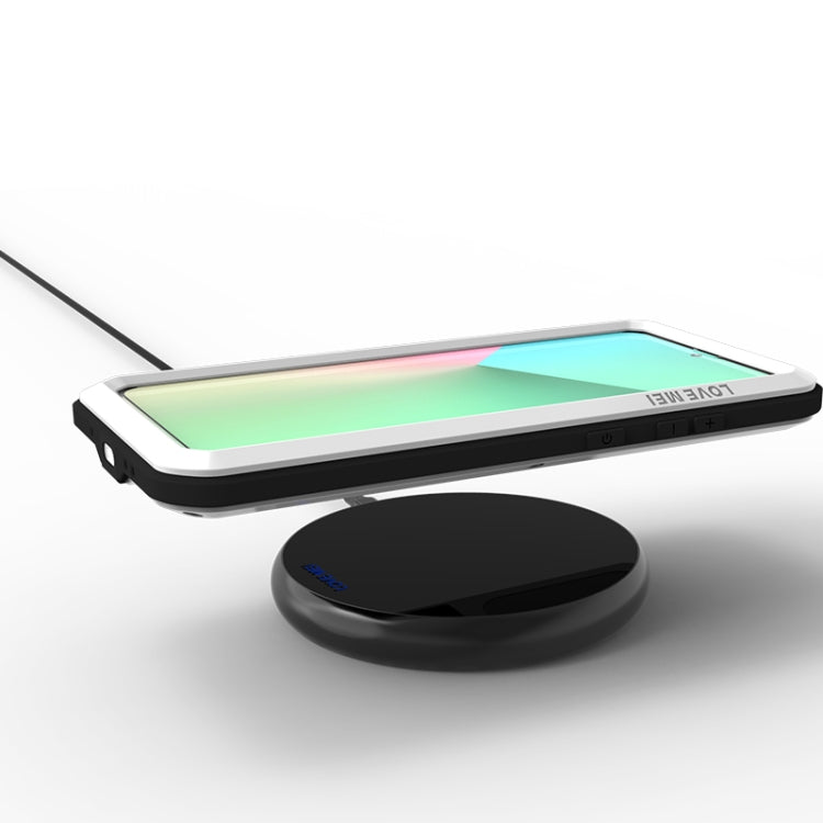 For Galaxy S20 Ultra LOVE MEI Metal Shockproof Waterproof Dustproof Protective Case(White) by LOVE MEI