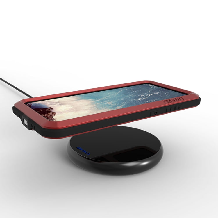 For Galaxy S20 Plus LOVE MEI Metal Shockproof Waterproof Dustproof Protective Case(Red) by LOVE MEI