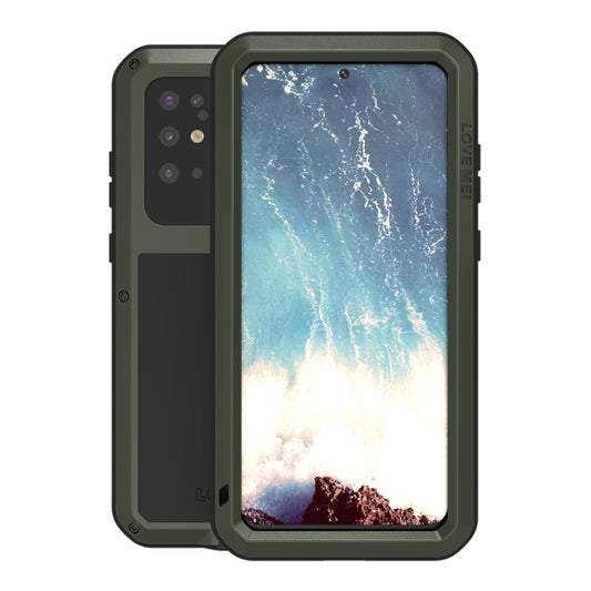 For Galaxy S20 Plus LOVE MEI Metal Shockproof Waterproof Dustproof Protective Case(Army Green) by LOVE MEI