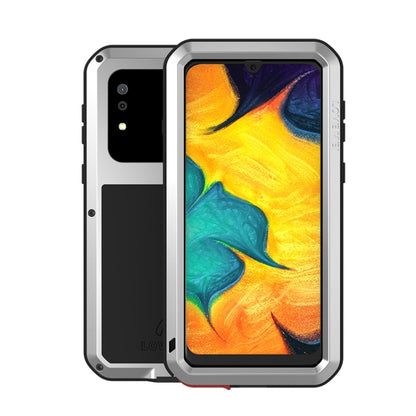 For Galaxy A30 LOVE MEI Metal Shockproof Waterproof Dustproof Protective Case(Silver) by LOVE MEI
