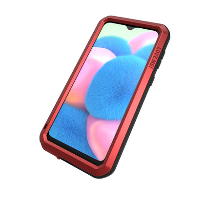 For Galaxy A30s LOVE MEI Metal Shockproof Waterproof Dustproof Protective Case(Red) by LOVE MEI
