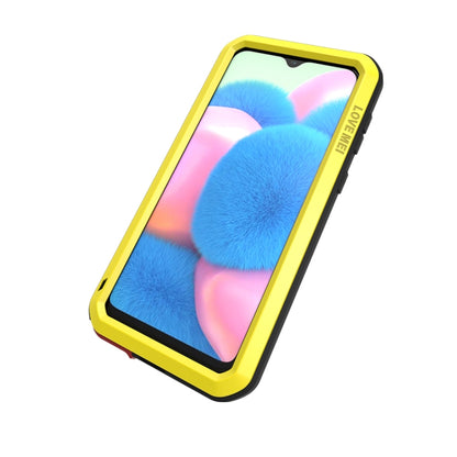 For Galaxy A30s LOVE MEI Metal Shockproof Waterproof Dustproof Protective Case(Yellow) by LOVE MEI