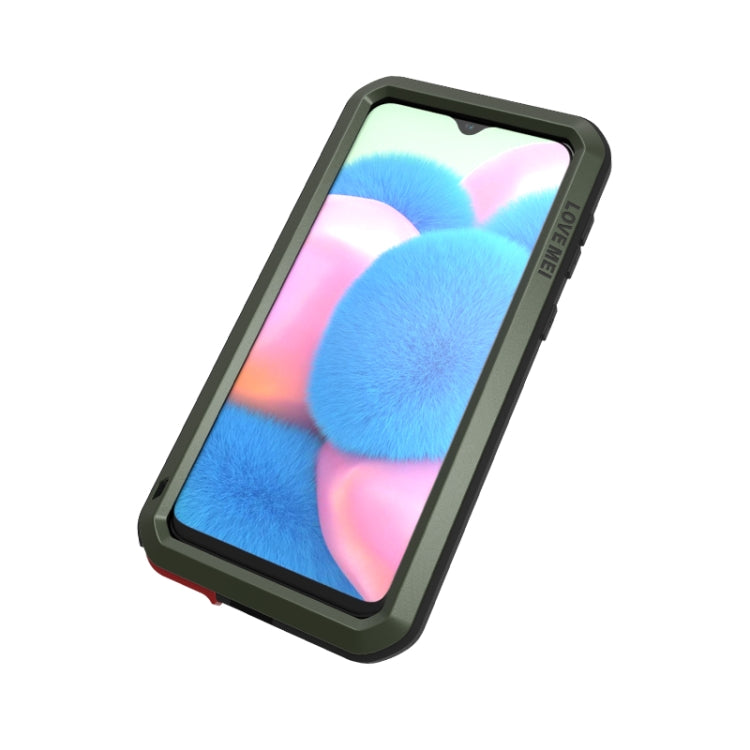 For Galaxy A30s LOVE MEI Metal Shockproof Waterproof Dustproof Protective Case(Army Green) by LOVE MEI