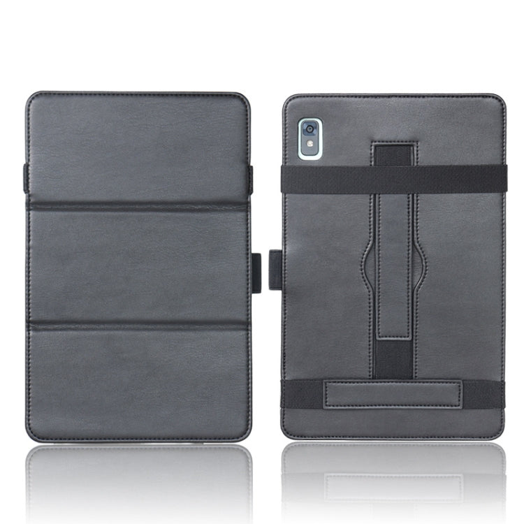 For TCL 10 TabMax 4G Detachable Horizontal Flip Leather Case with Holder & Bandage(Black) - Others by buy2fix | Online Shopping UK | buy2fix