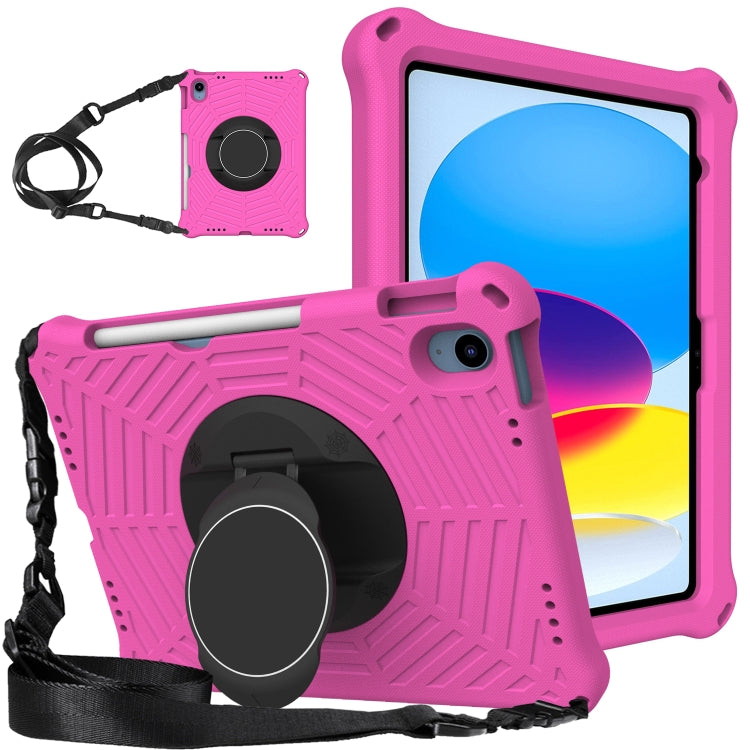 For iPad 2025 / 2022 Spider King Silicone Protective Tablet Case(Rose Red) - iPad 2025 / 2022 Cases by buy2fix | Online Shopping UK | buy2fix