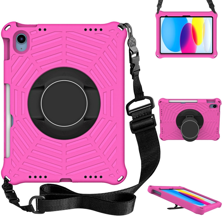 For iPad 2025 / 2022 Spider King Silicone Protective Tablet Case(Rose Red) - iPad 2025 / 2022 Cases by buy2fix | Online Shopping UK | buy2fix