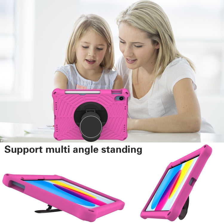 For iPad 2025 / 2022 Spider King Silicone Protective Tablet Case(Rose Red) - iPad 2025 / 2022 Cases by buy2fix | Online Shopping UK | buy2fix
