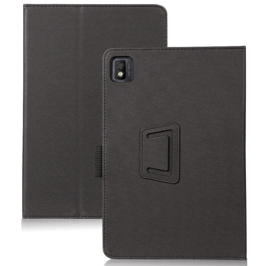 For TCL NxtPaper 10s Skin Texture Leather Tablet Case with Holder(Black) - Others by buy2fix | Online Shopping UK | buy2fix