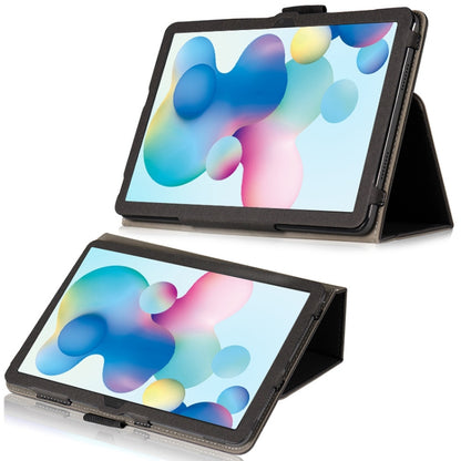 For TCL NxtPaper 10s Skin Texture Leather Tablet Case with Holder(Black) - Others by buy2fix | Online Shopping UK | buy2fix