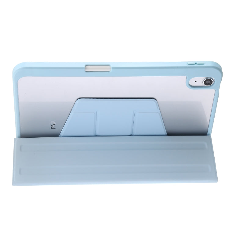 For iPad 2025 / 2022 3-Fold 360 Rotation Acrylic Leather Smart Tablet Case(Baby Blue) - iPad 2025 / 2022 Cases by buy2fix | Online Shopping UK | buy2fix