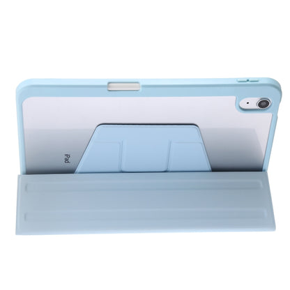 For iPad 2025 / 2022 3-Fold 360 Rotation Acrylic Leather Smart Tablet Case(Baby Blue) - iPad 2025 / 2022 Cases by buy2fix | Online Shopping UK | buy2fix
