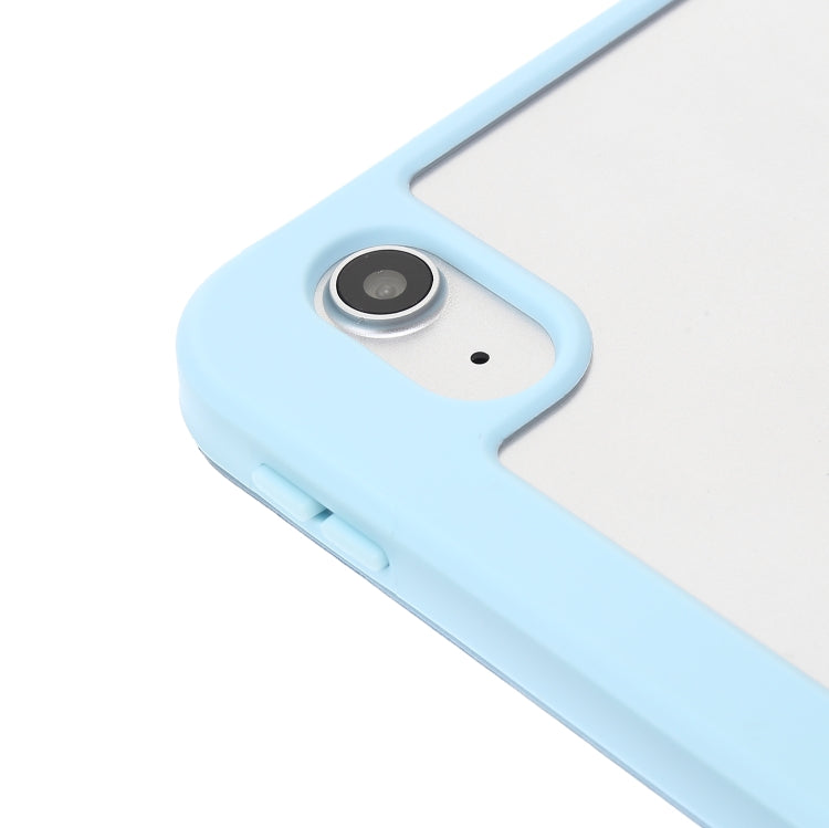 For iPad 2025 / 2022 3-Fold 360 Rotation Acrylic Leather Smart Tablet Case(Baby Blue) - iPad 2025 / 2022 Cases by buy2fix | Online Shopping UK | buy2fix