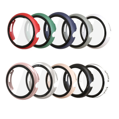 For Google Pixel Watch Tempered Glass Film PC Watch Case(Black) - Watch Cases by buy2fix | Online Shopping UK | buy2fix