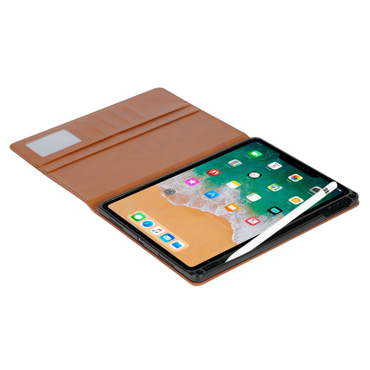 For iPad 2025 / 2022 Knead Skin Texture Flip Leather Smart Tablet Case(Brown) - iPad 2025 / 2022 Cases by buy2fix | Online Shopping UK | buy2fix