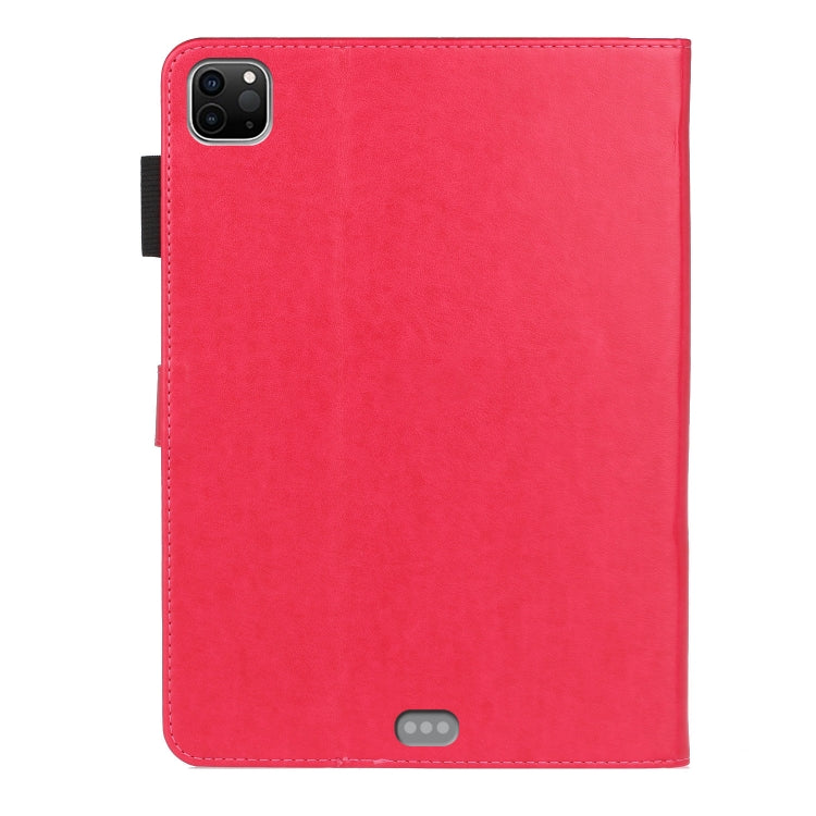 For iPad Pro 11 (2020) Diamond Encrusted Butterflies Embossing Pattern Horizontal Flip Leather Tablet Case with Holder & Card Slot(Red) - iPad Pro 11 (2020) Cases by buy2fix | Online Shopping UK | buy2fix