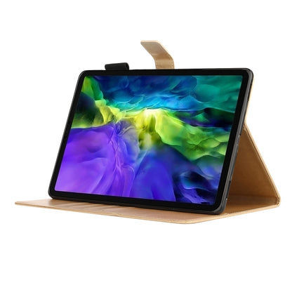 For iPad Pro 11 (2020) Diamond Encrusted Butterflies Embossing Pattern Horizontal Flip Leather Tablet Case with Holder & Card Slot(Gold) - iPad Pro 11 (2020) Cases by buy2fix | Online Shopping UK | buy2fix