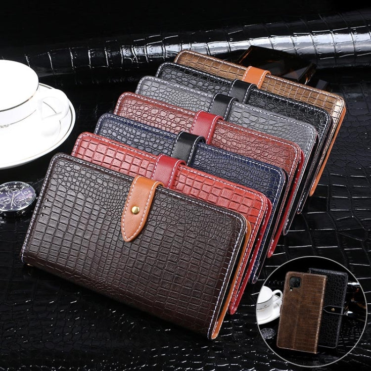 For Huawei P40 Lite idewei Crocodile Texture Horizontal Flip Leather Case with Holder & Card Slots & Wallet(Black) - Huawei Cases by idewei | Online Shopping UK | buy2fix
