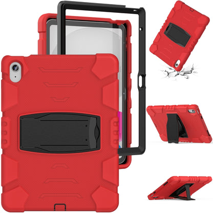 For iPad 2025 / 2022 3-Layer Protection Screen Frame + PC + Silicone Tablet Case(Red+Black) - iPad 2025 / 2022 Cases by buy2fix | Online Shopping UK | buy2fix