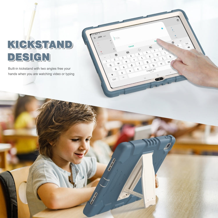 For iPad 2025 / 2022 3-Layer Protection Screen Frame + PC + Silicone Tablet Case(Cornflower Blue) - iPad 2025 / 2022 Cases by buy2fix | Online Shopping UK | buy2fix