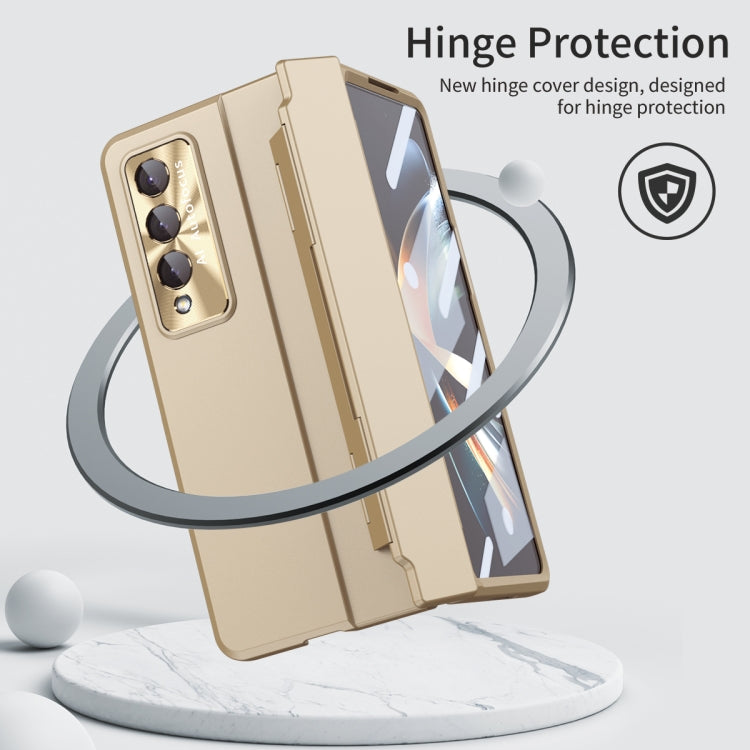 For Samsung Galaxy Z Fold3 5G Integrated Full Coverage Phone Case with Hinge(Gold) - Galaxy Phone Cases by buy2fix | Online Shopping UK | buy2fix