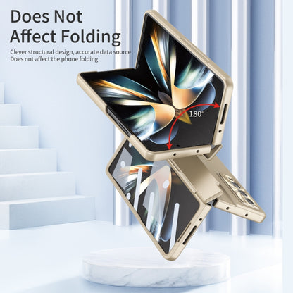 For Samsung Galaxy Z Fold3 5G Integrated Full Coverage Phone Case with Hinge(Gold) - Galaxy Phone Cases by buy2fix | Online Shopping UK | buy2fix