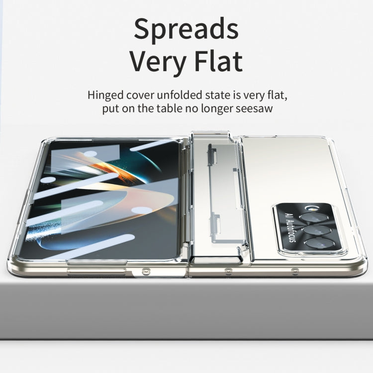 For Samsung Galaxy Z Fold3 5G Integrated Full Coverage Phone Case with Hinge(Transparent) - Galaxy Phone Cases by buy2fix | Online Shopping UK | buy2fix