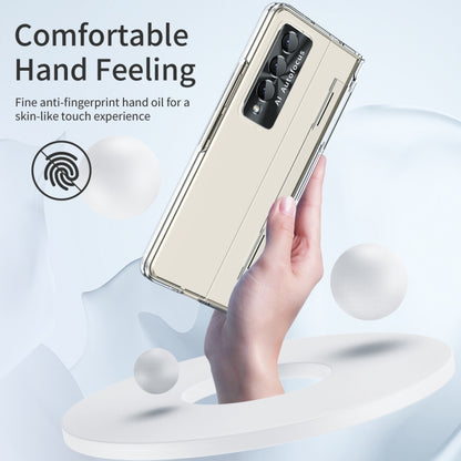 For Samsung Galaxy Z Fold3 5G Integrated Full Coverage Phone Case with Hinge(Transparent) - Galaxy Phone Cases by buy2fix | Online Shopping UK | buy2fix