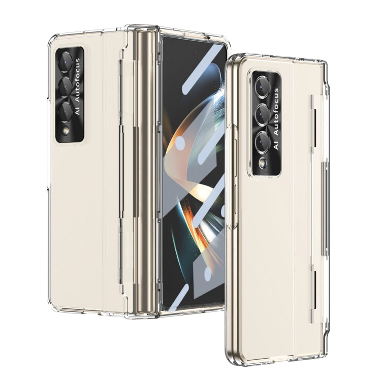 For Samsung Galaxy Z Fold4 Integrated Full Coverage Phone Case with Hinge(Transparent) - Galaxy Z Fold4 5G Cases by buy2fix | Online Shopping UK | buy2fix