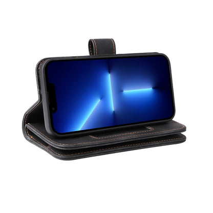 For iPhone 13 mini Multifunctional Card Slot Zipper Wallet Flip Leather Phone Case(Black) - iPhone 13 mini Cases by buy2fix | Online Shopping UK | buy2fix