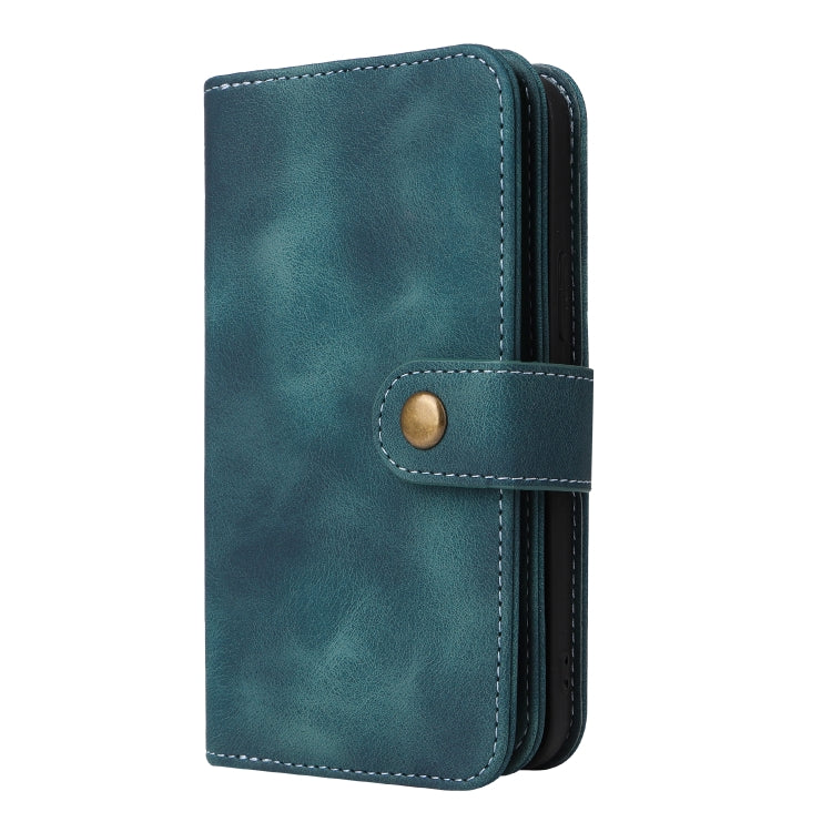 For iPhone 14 Pro Max Multifunctional Card Slot Zipper Wallet Flip Leather Phone Case(Blue) - iPhone 14 Pro Max Cases by buy2fix | Online Shopping UK | buy2fix