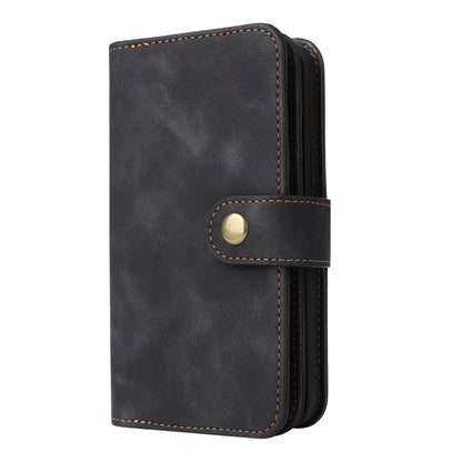 For iPhone 14 Plus Multifunctional Card Slot Zipper Wallet Flip Leather Phone Case(Black) - iPhone 14 Plus Cases by buy2fix | Online Shopping UK | buy2fix