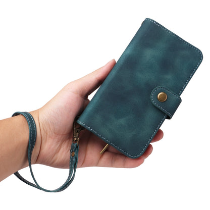 For iPhone 14 Multifunctional Card Slot Zipper Wallet Flip Leather Phone Case(Blue) - iPhone 14 Cases by buy2fix | Online Shopping UK | buy2fix