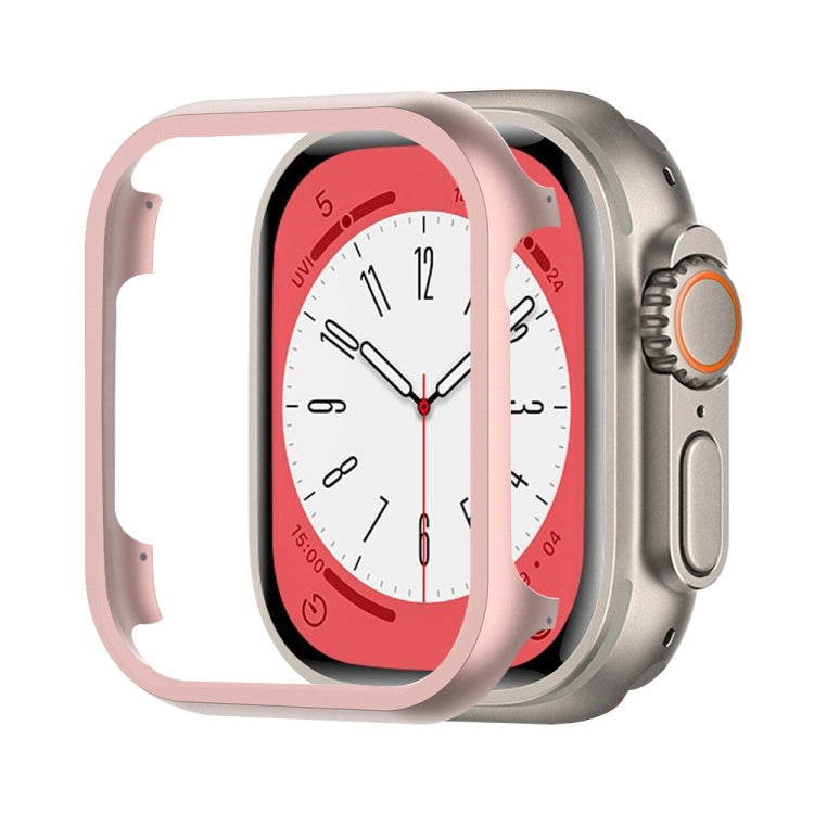 For Apple Watch Ultra 3 / 2 / 1 49mm Aluminum Alloy Frame Protective Case(Pink) by buy2fix