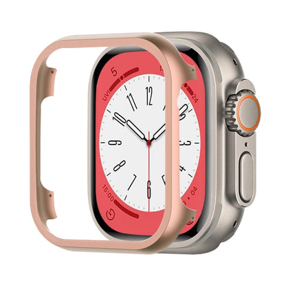 For Apple Watch Ultra 3 / 2 / 1 49mm Aluminum Alloy Frame Protective Case(Rose Gold) by buy2fix